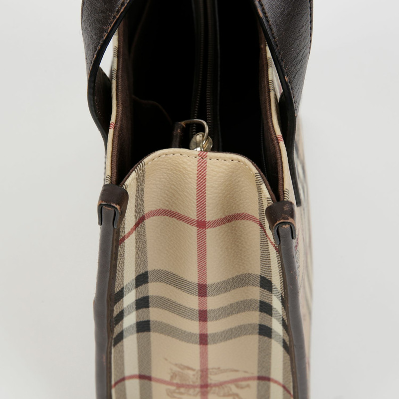 BURBERRY Nova 格紋手提包-11