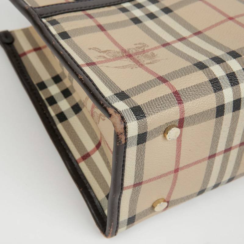 BURBERRY Nova 格紋手提包-14