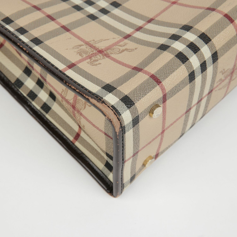 BURBERRY Nova 格紋手提包-16