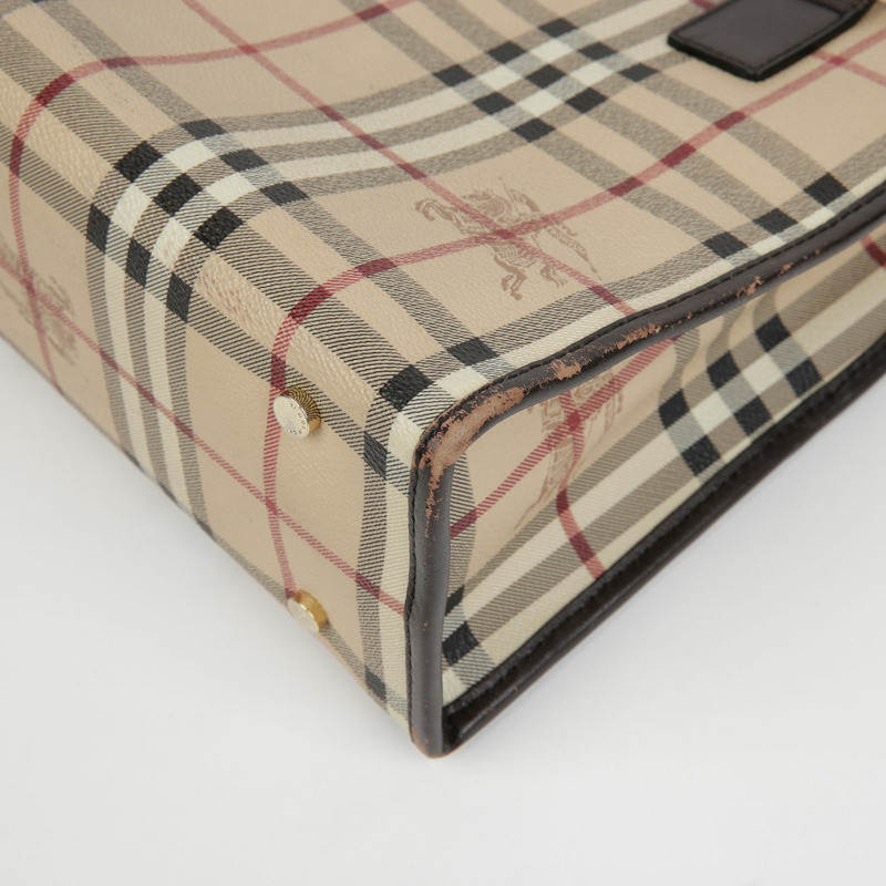 BURBERRY Nova 格紋手提包-17