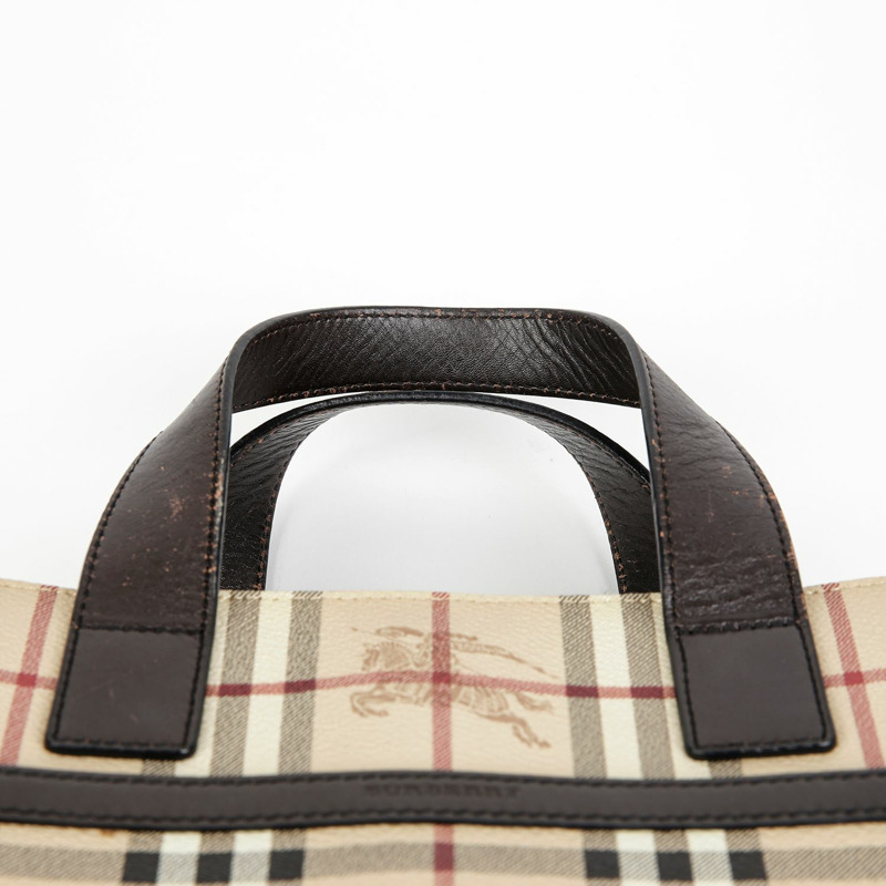 BURBERRY Nova 格紋手提包-18