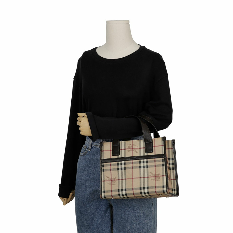 BURBERRY Nova 格紋手提包-22