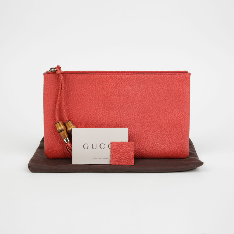 GUCCI 竹製流蘇收納袋 376854-0