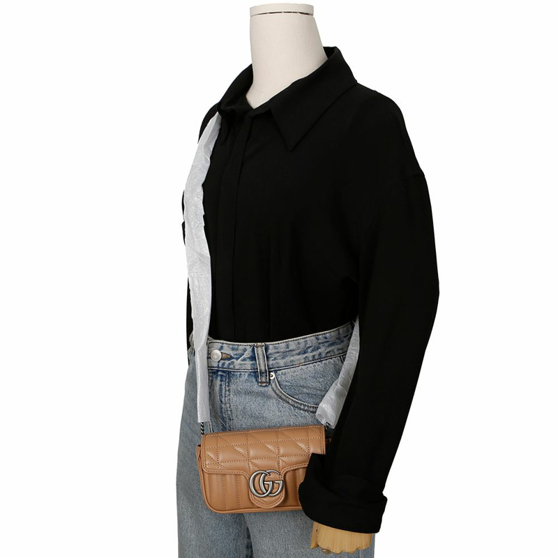 GUCCI GG Marmont 超迷你鏈條單肩斜背包 476433-9