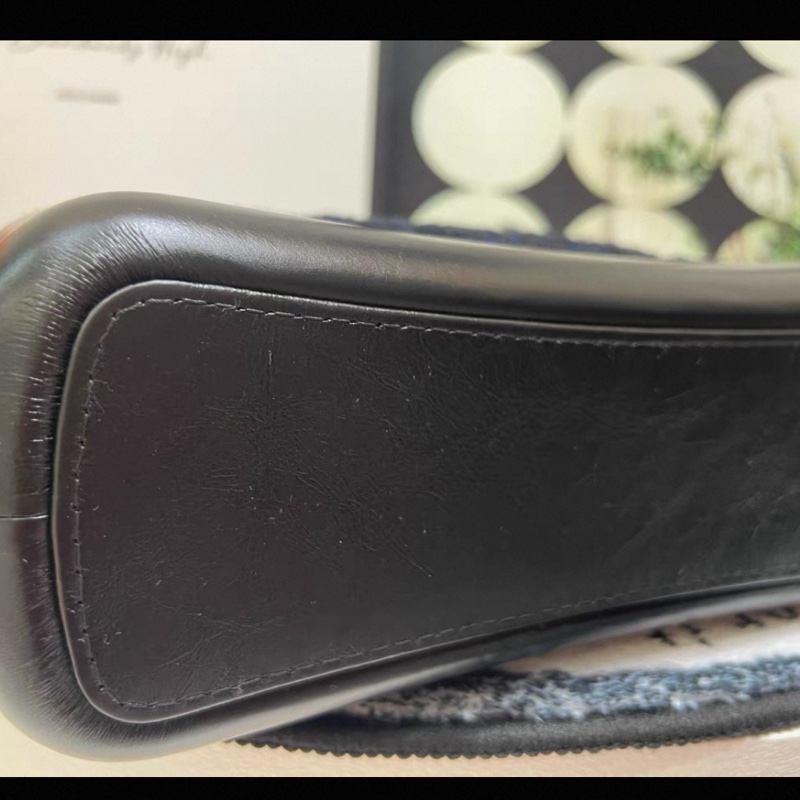 香奈兒/CHANEL限量 中號 深海藍毛呢流浪包 Gabrielle  25開-8