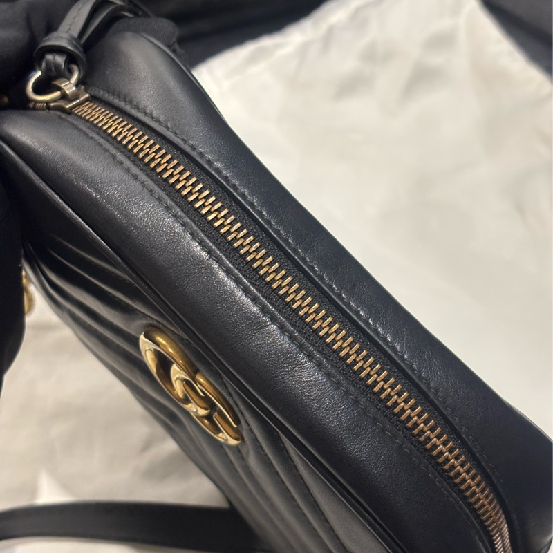 Gucci mini GG Marmont系列迷你相機包 馬夢18公分-5