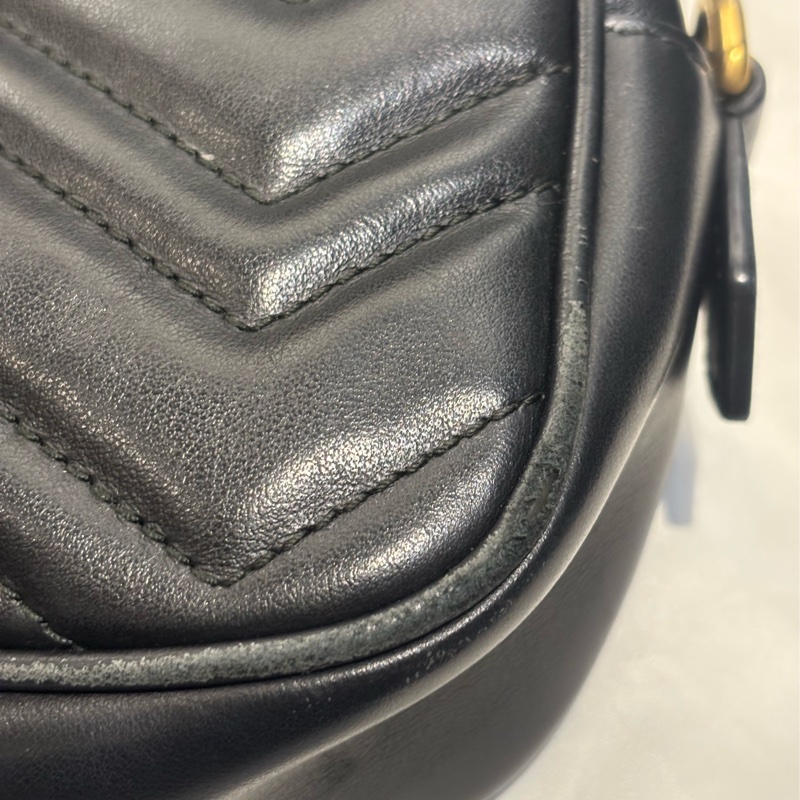 Gucci mini GG Marmont系列迷你相機包 馬夢18公分-10