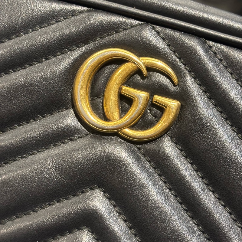 Gucci mini GG Marmont系列迷你相機包 馬夢18公分-20