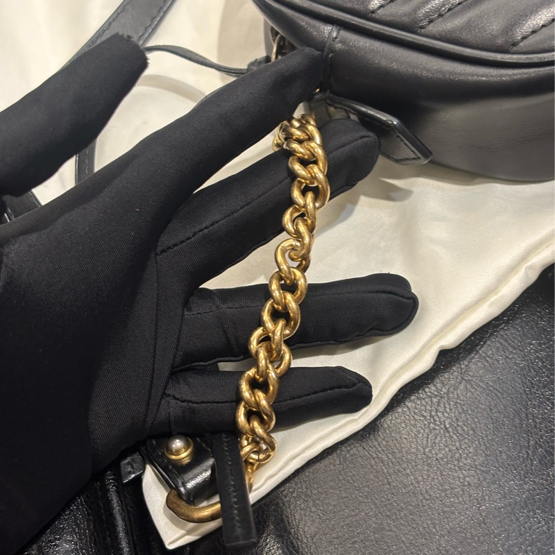 Gucci mini GG Marmont系列迷你相機包 馬夢18公分-23