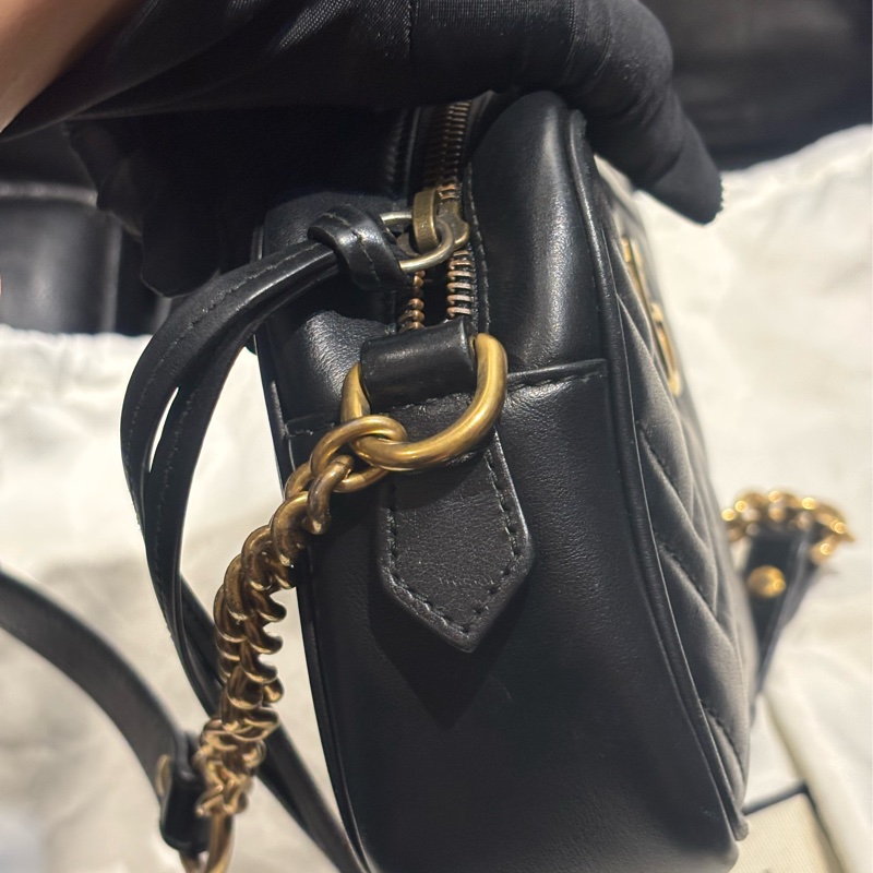 Gucci mini GG Marmont系列迷你相機包 馬夢18公分-26