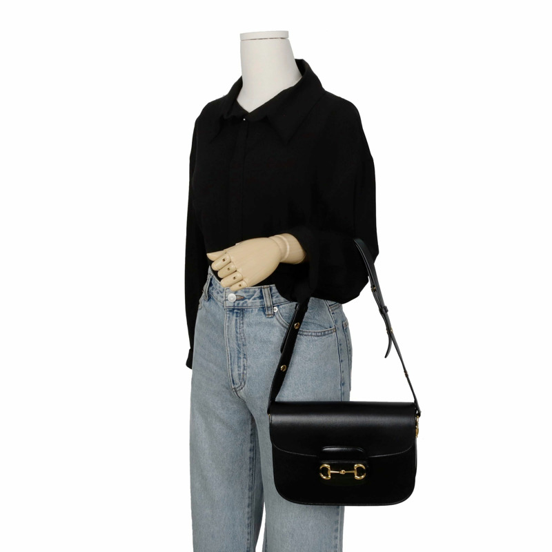 GUCCI Horsebit 1955 小號肩斜背包 602204-9