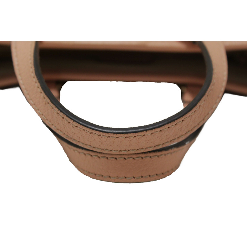 Gucci Pink And White GG Supreme Ophidia Small Tote Bag 811716-10