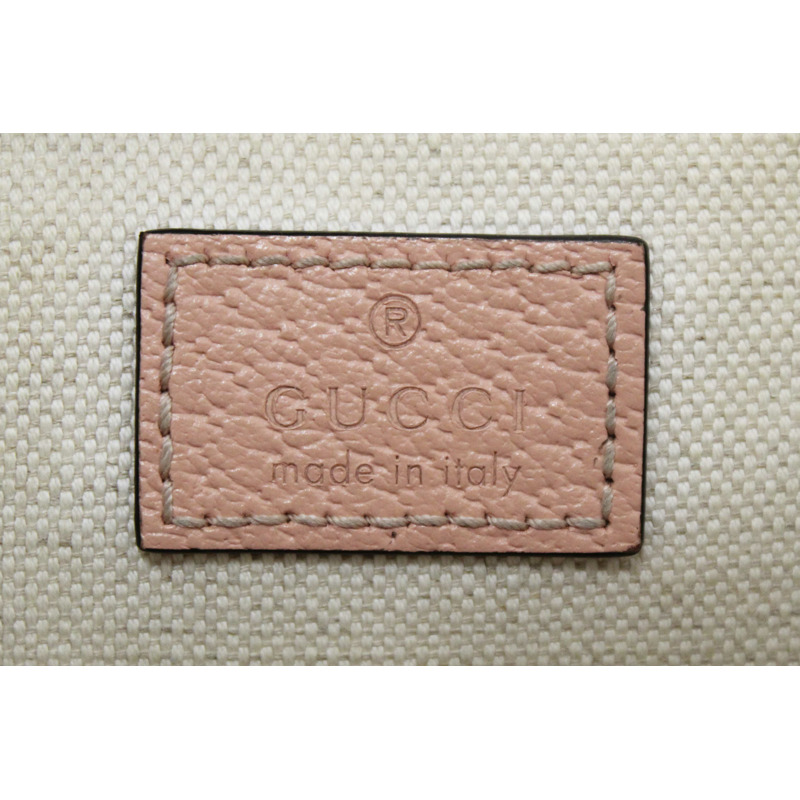 Gucci Pink And White GG Supreme Ophidia Small Tote Bag 811716-20