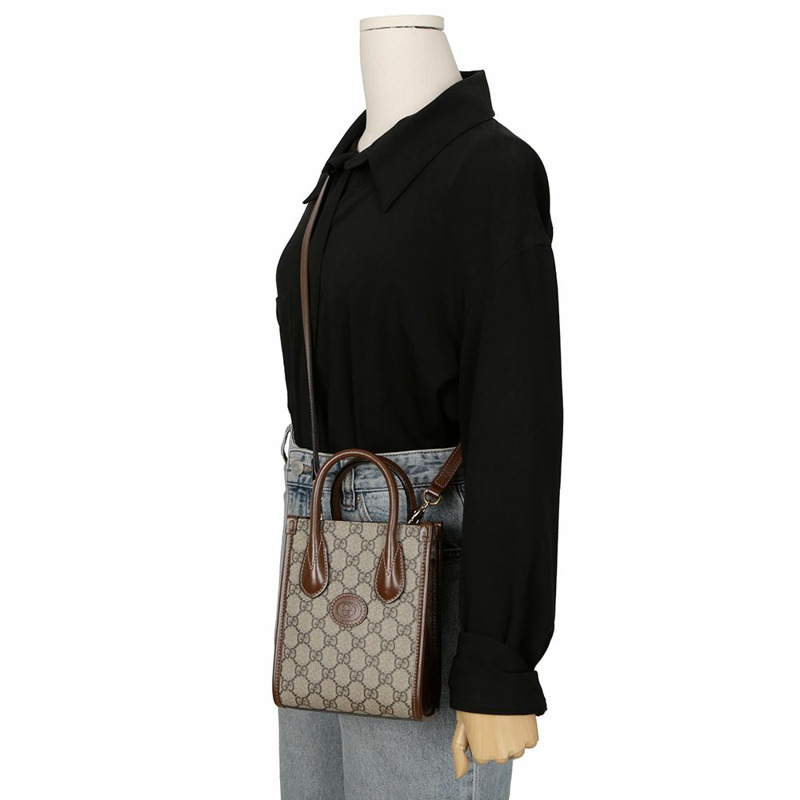 GUCCI 互扣式G迷你手提單肩包 671623-11