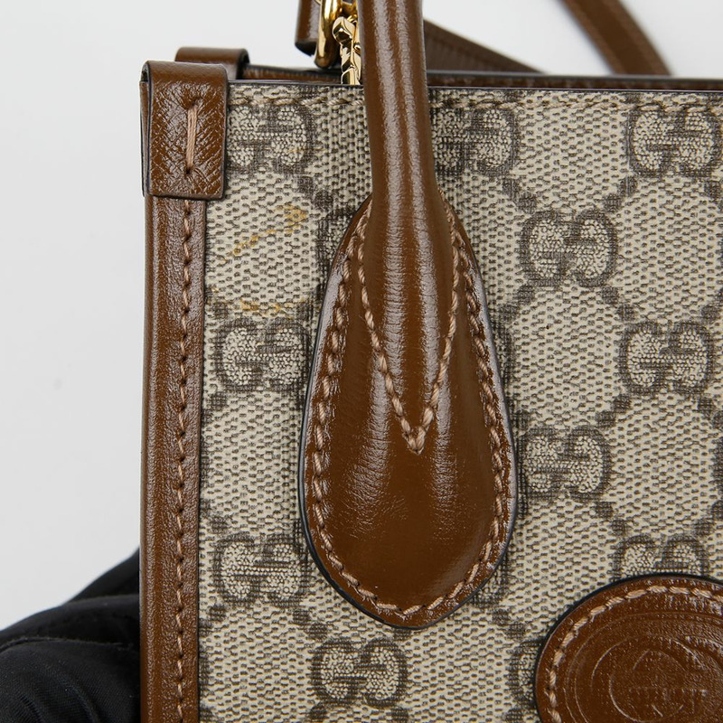 【包稅】GUCCI 互扣式G迷你手提單肩包 671623-2