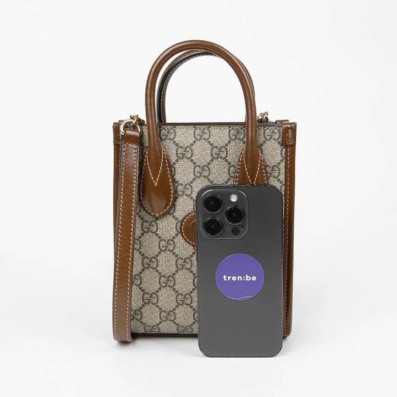 【包稅】GUCCI 互扣式G迷你手提單肩包 671623-9