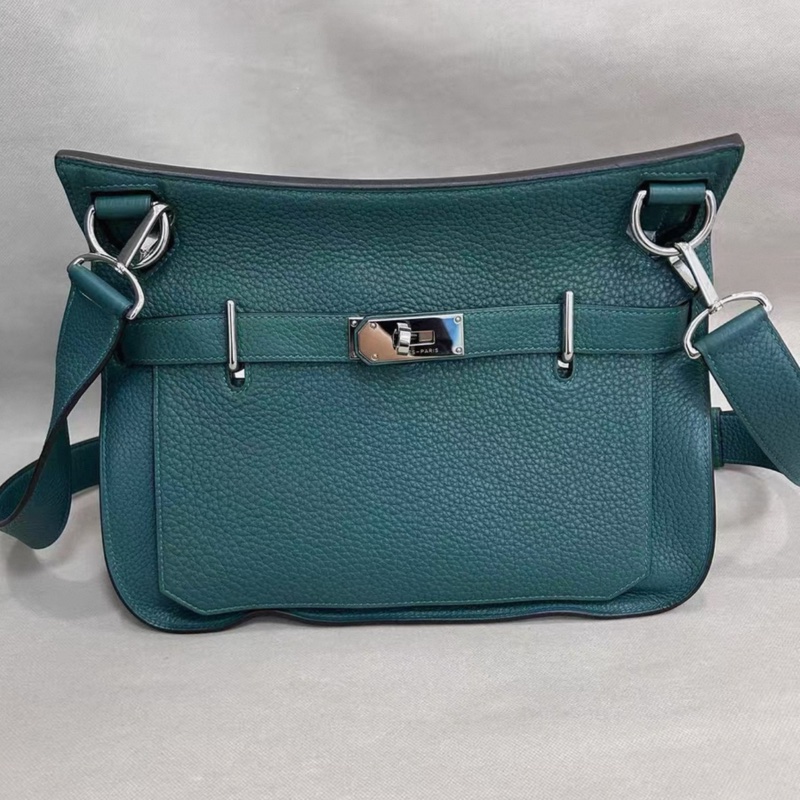 Hermes愛馬仕吉普賽31單肩斜挎包togo皮,深綠色,框R-0