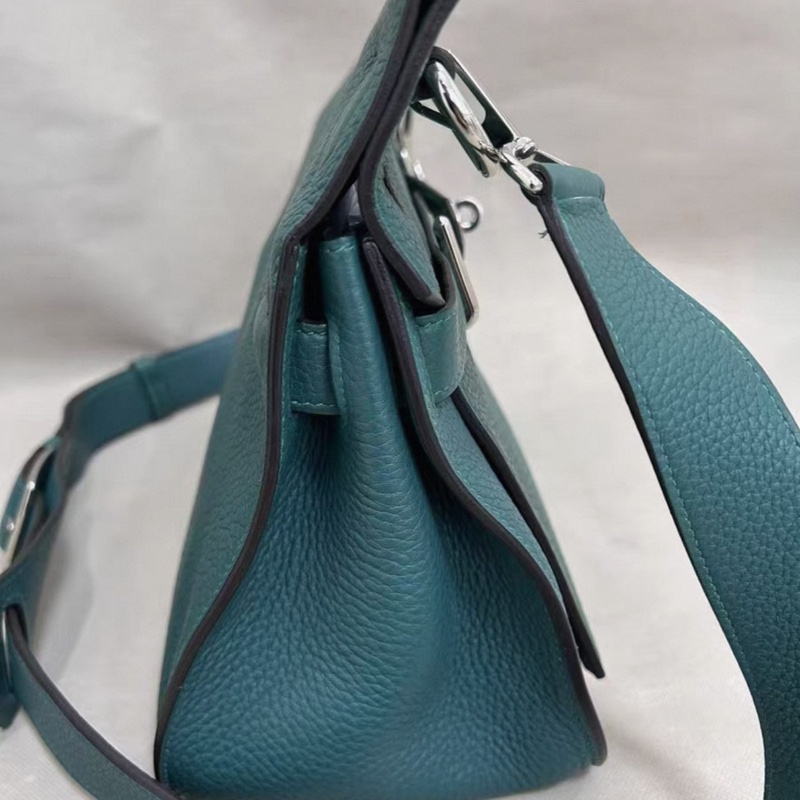 Hermes愛馬仕吉普賽31單肩斜挎包togo皮,深綠色,框R-5
