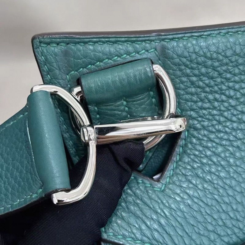 Hermes愛馬仕吉普賽31單肩斜挎包togo皮,深綠色,框R-7