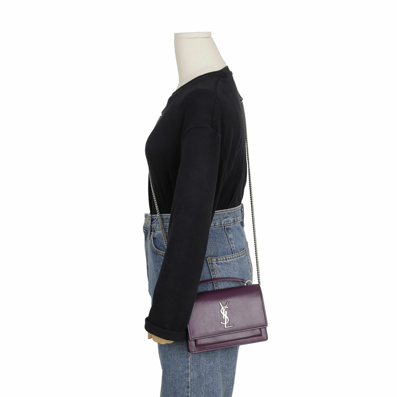 SAINT LAURENT 533026 Sunset WOC 手提單肩包-11