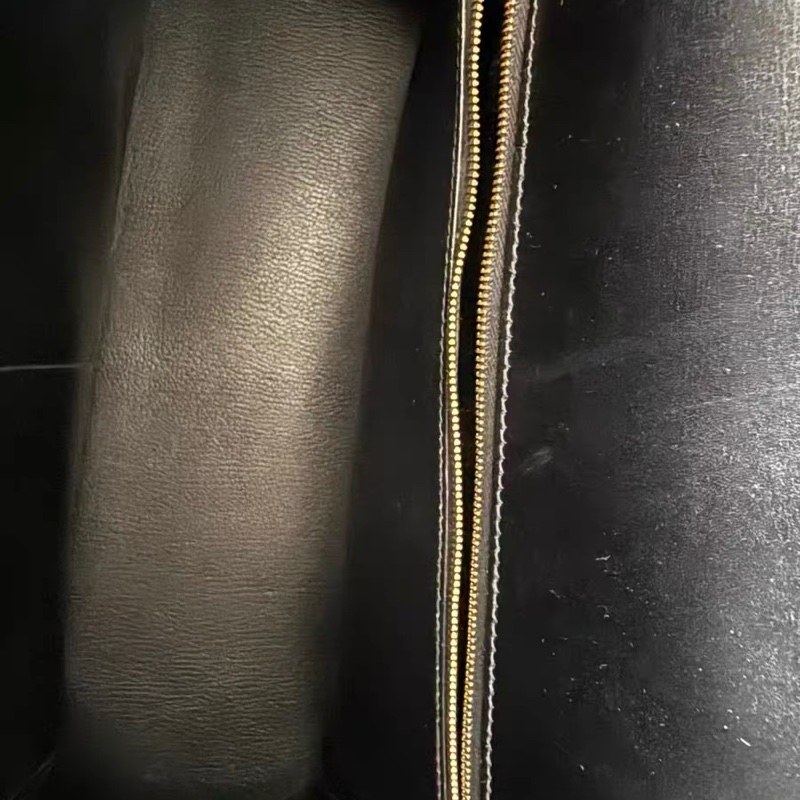 Hermes Kelly 40 box 手提包購物包 經典黑金-12