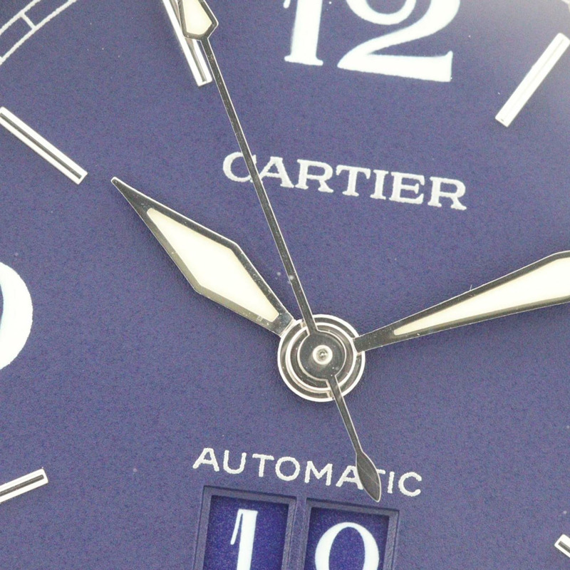 卡地亞 Pasha C Grande Date W31047M7 精鋼自動腕錶-5