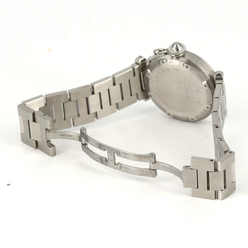 卡地亞 Pasha C Grande Date W31047M7 精鋼自動腕錶-6