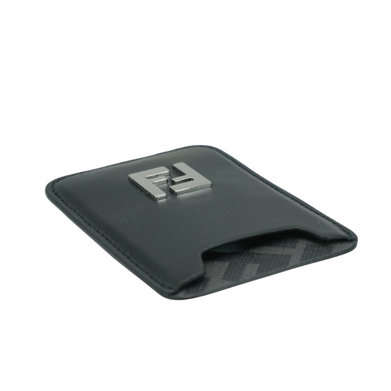 Fendi Squared FF logo MagSafe 磁吸手機卡片套(7M0364-黑灰)-2