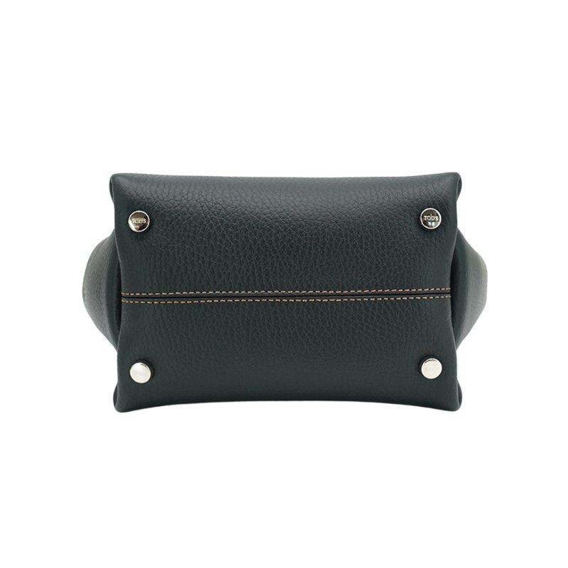 Tod's Apa Micro 小牛皮三層迷你手提兩用包(黑)-3