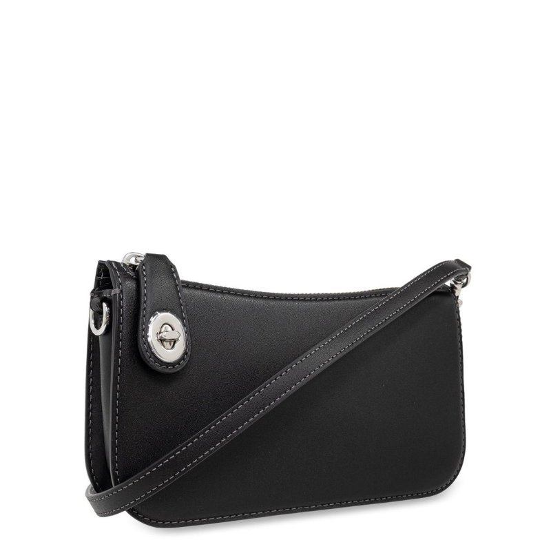 【Coach】專櫃經典款 Penn系列 光滑牛皮金屬轉扣閉合拉鍊單肩包/晚宴包-4