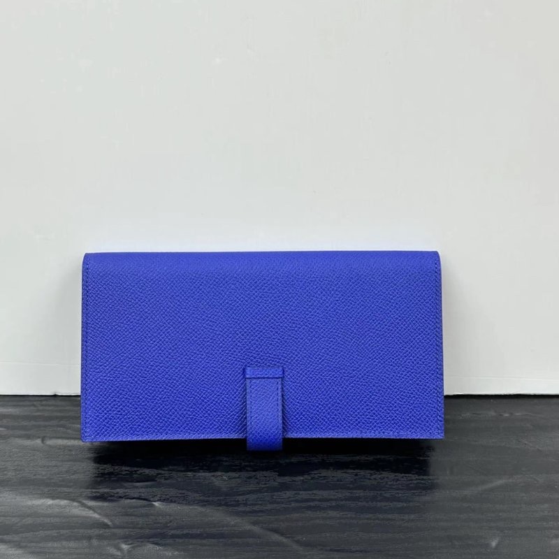 HERMES bearn H電光藍金扣長夾 17.5*9*2 全新閒置配件:盒子-5