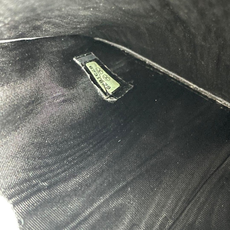 CHANEL 香奈兒 雙C Logo 荔枝皮 口金 長夾 黑色-10