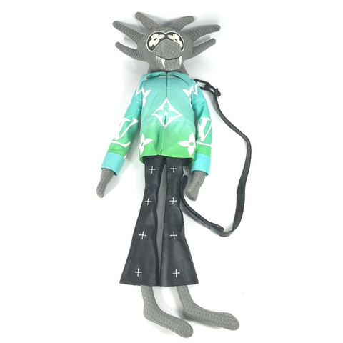 路易威登 M57496 LV Friend 斜背包，Zoom and Friends Adventure 肩背包，棉質皮革，多色，男女款