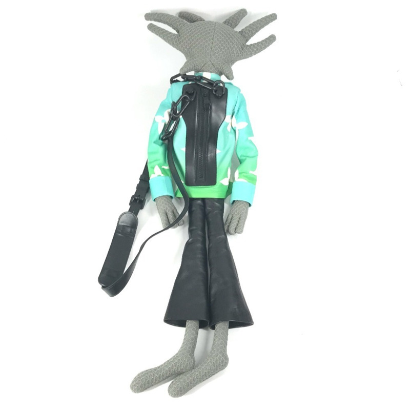 路易威登 M57496 LV Friend 斜背包,Zoom and Friends Adventure 肩背包,棉質皮革,多色,男女款-1