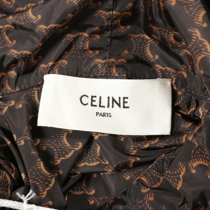 CELINE Triomphe 斗篷外套 2W400344N 尼龍棕色 二手 女款 TU 碼-2