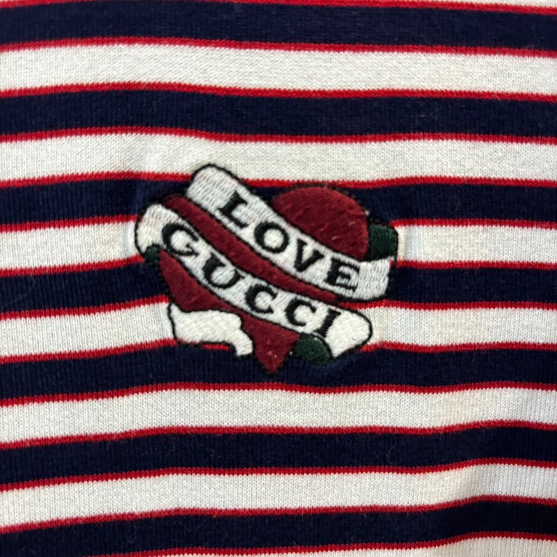 【美收精品】GUCCI 紅白藍條紋上衣 4-123【隔月月中將轉賣至日本 上架期限30天】-6