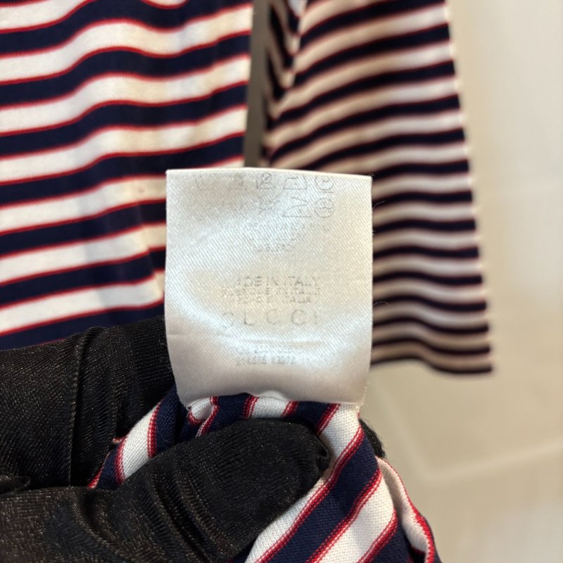 【美收精品】GUCCI 紅白藍條紋上衣 4-123【隔月月中將轉賣至日本 上架期限30天】-7