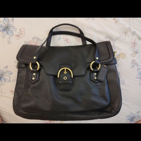 COACH 皮革手提肩背包