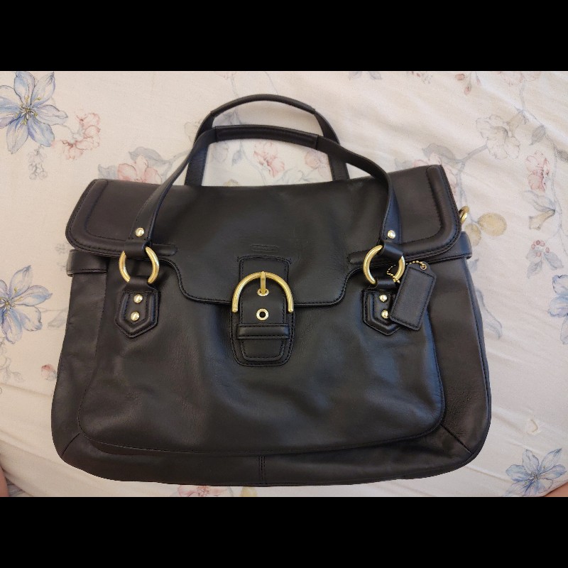 COACH 皮革手提肩背包-0