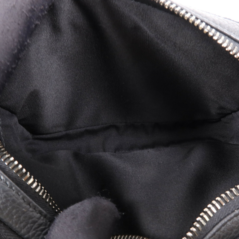 Dior 帆布Oblique Zipped Pouch銀扣肩背袋-11