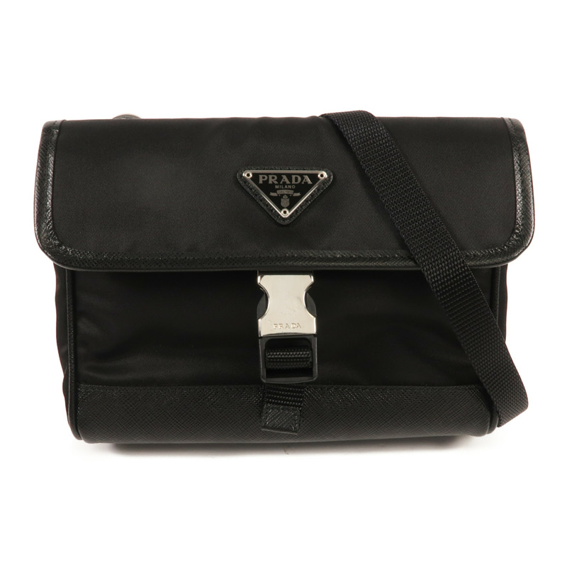 PRADA 尼龍Shoulder Bag銀扣肩背袋-0