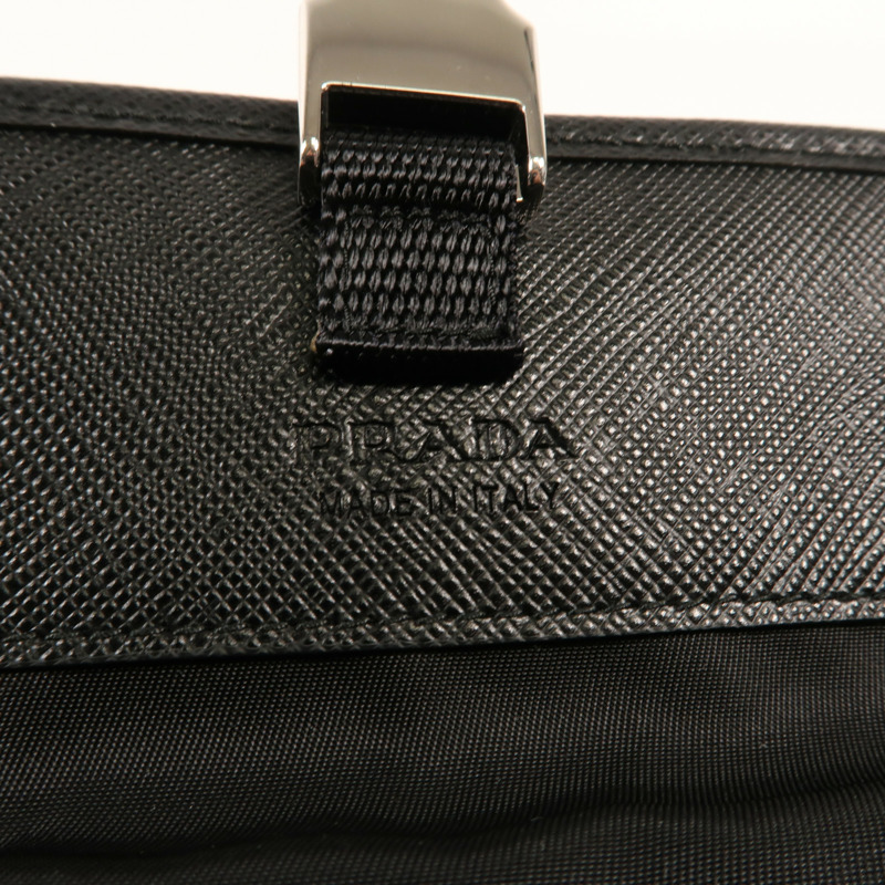 PRADA 尼龍Shoulder Bag銀扣肩背袋-8