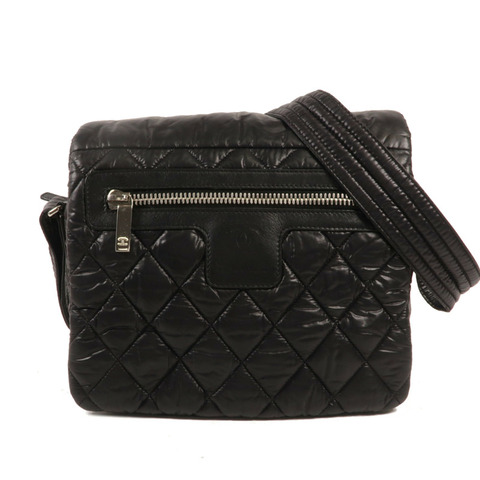 CHANEL 尼龍Coco Cocoon Messenger PM銀扣肩背袋
