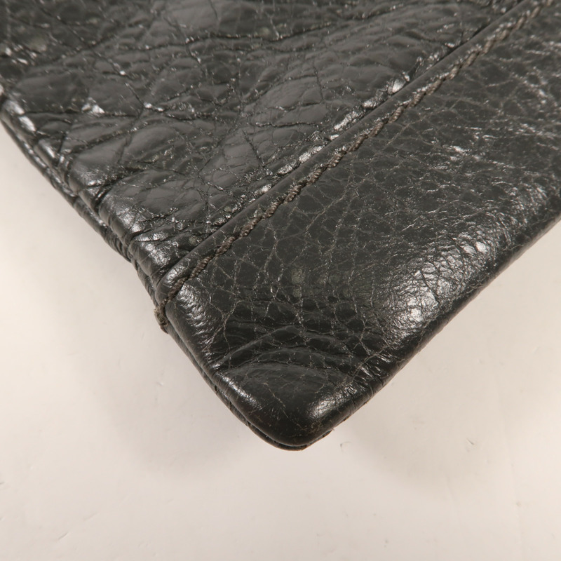 BALENCIAGA 牛皮皮革Classic City Large Pouch銀扣手拿包-7