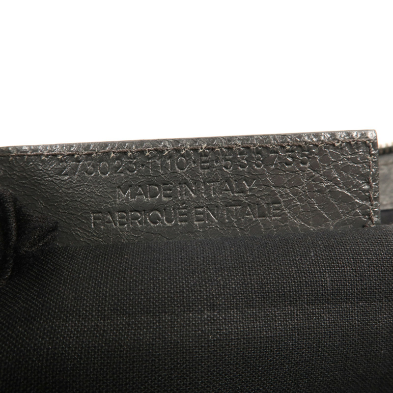 BALENCIAGA 牛皮皮革Classic City Large Pouch銀扣手拿包-12