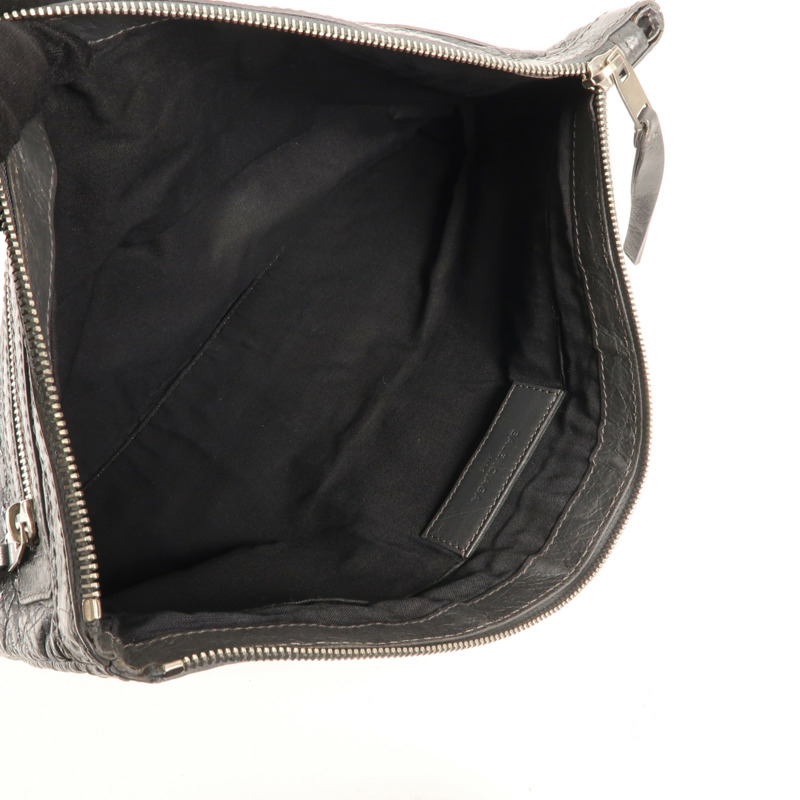 BALENCIAGA 牛皮皮革Classic City Large Pouch銀扣手拿包-13