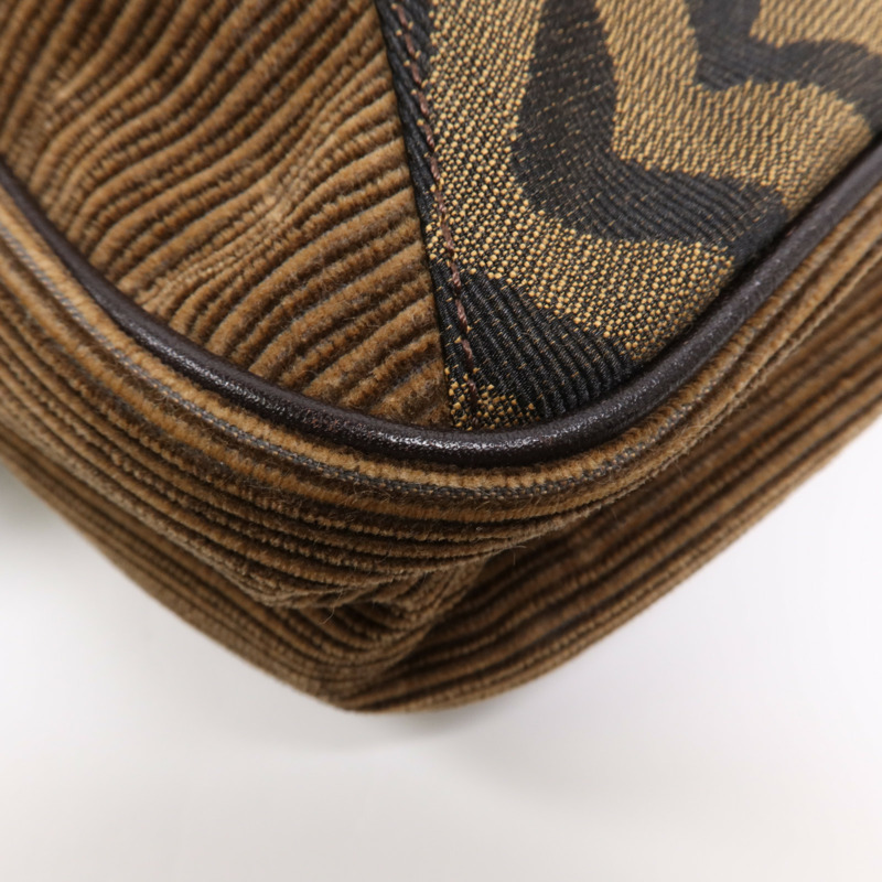 FENDI 帆布Shoulder Bag金扣肩背袋-6