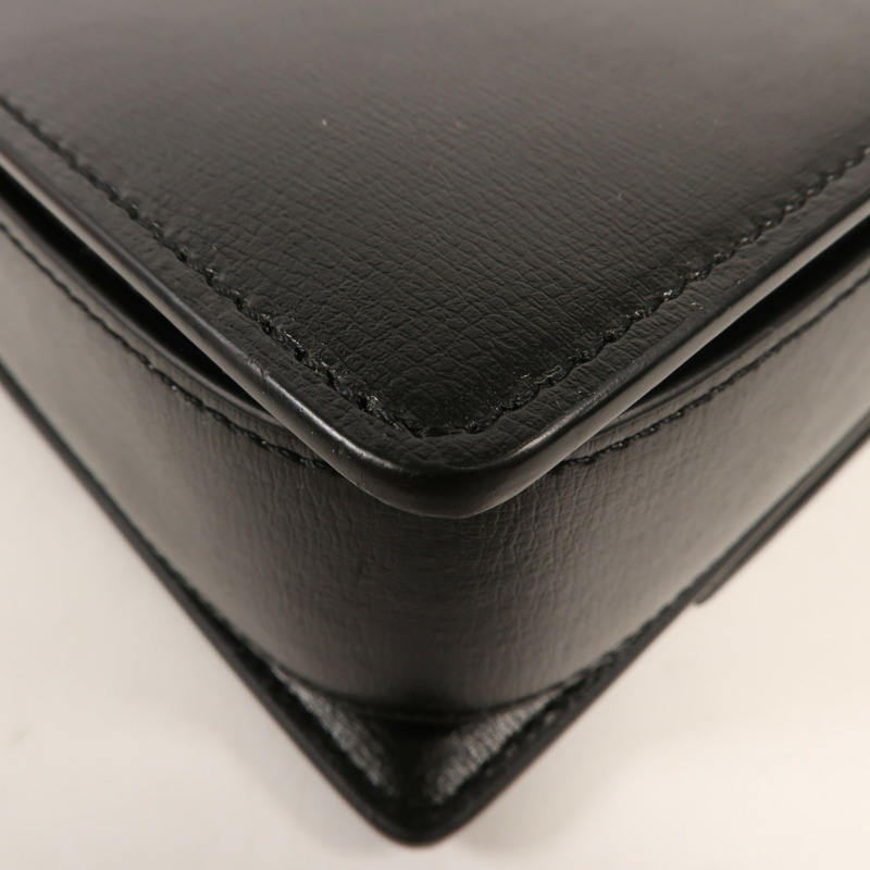 SAINT LAURENT 牛皮/麂皮皮革Bellechasse金扣肩背袋-8