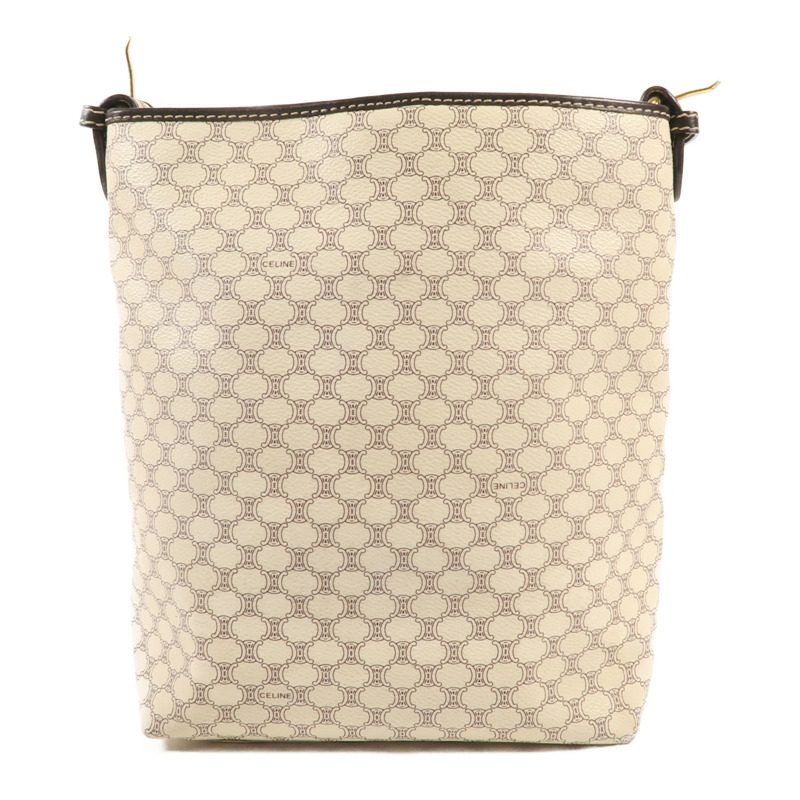 CELINE 帆布Vitage Shoulder Bag金扣肩背袋-1