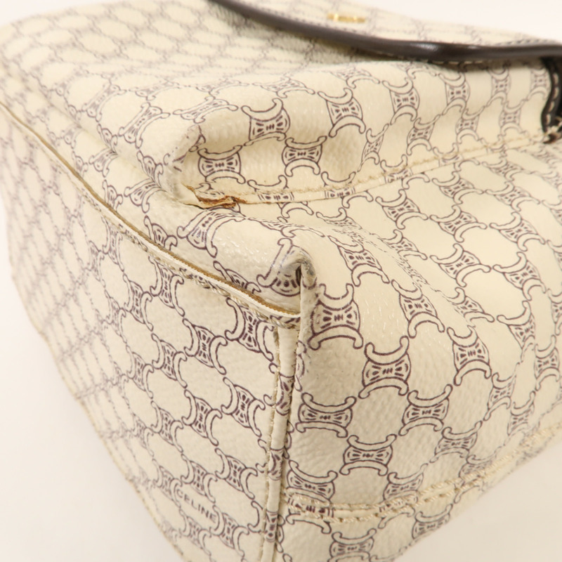 CELINE 帆布Vitage Shoulder Bag金扣肩背袋-7